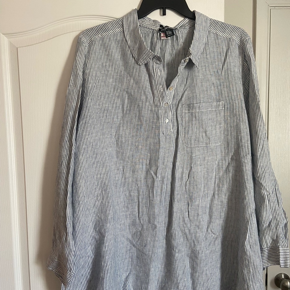 Men's Blue Striped Shirt
